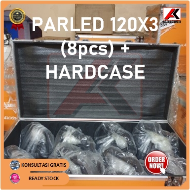 ParLED 120X3 Black-Hardcase 4Wire